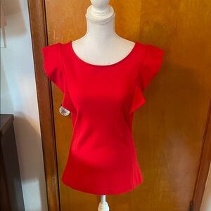 Express Vibrant Red Blouse